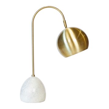 L2-51063 Brass and Marble Task Lamp