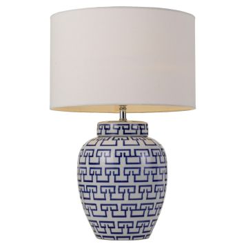 L2-5694 White Ceramic Table Lamp