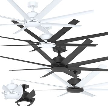 Titanic DC 1520mm (60") ABS 8 Blade Ceiling Fan with Remote and optional LED Light