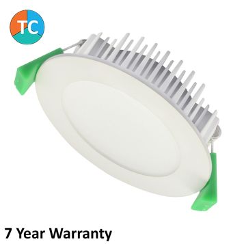 10w TLUD Wide Beam LED Downlight Complete Kit - White (100 Degree Beam - 900lm)