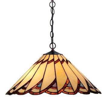 L2-11964 Stained Glass Pendant Light