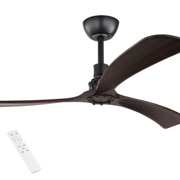 Zapallar 1320mm (52in) DC Timber Blades Ceiling Fan with Remote