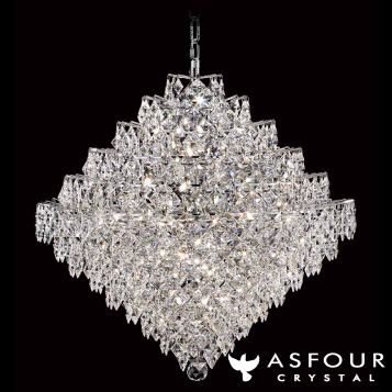 L2-11080 37" Diamond Asfour Crystal Chandelier