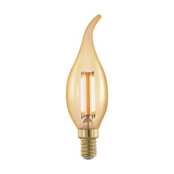 L2U-3113 4w Flame Tip Candle Dimmable LED Filament Lamp - E14 Base