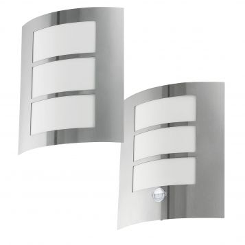 L2-713 Stainless Steel Wall Light with Optional Sensor from