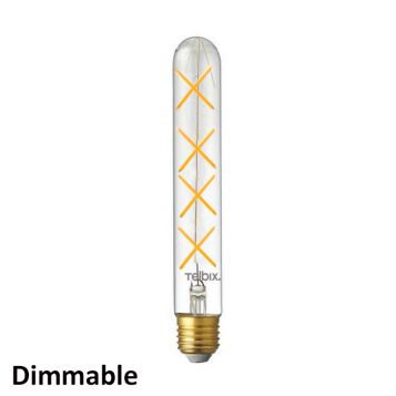 L2U-3191 8w Dimmable Tubular LED Filament Lamp - E27 Base