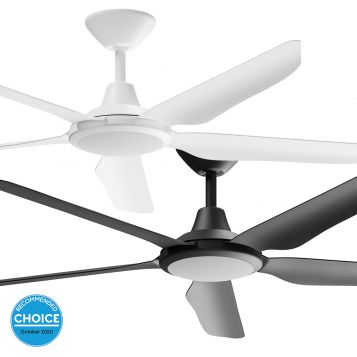 Storm 1430mm (56") DC ABS 5 Blade Ceiling Fan with LED Light & Remote