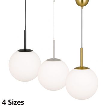 L2-1399 Sphere Glass Pendant Light - 4 Sizes