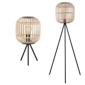 L2-5614 Wooden Cage Table & Floor Lamp Range
