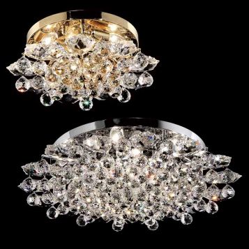 L2-11653 Asfour Crystal Close to Ceiling Light - 4 Sizes