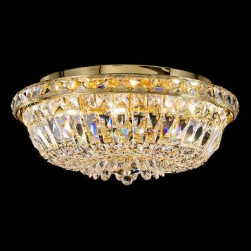 L2-11650 8-Light Asfour Crystal Close to Ceiling Light