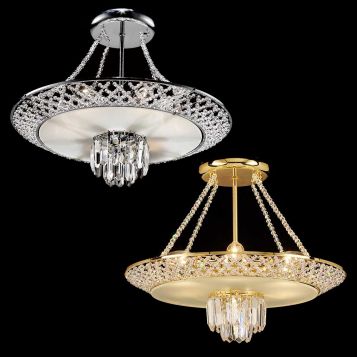 L2-11655 Asfour Crystal Close to Ceiling Light