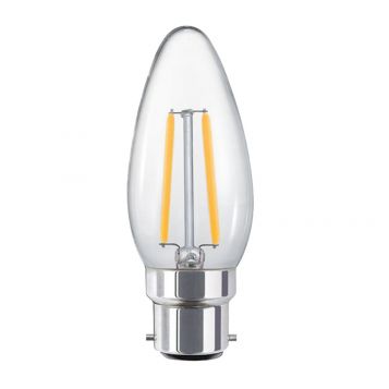 4w C35 Candle LED Filament Lamp - B22 Base