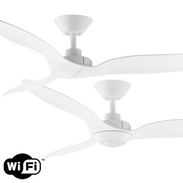 Casa 1320mm (52") Smart DC ABS 3 Blade Ceiling Fan with Remote & optional LED Light