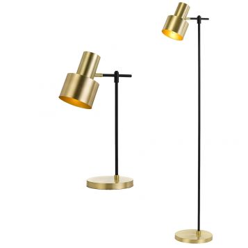 L2-5670 Black/Gold Table & Floor Lamp Range from