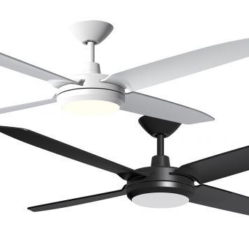 Enviro 1320mm (52") DC ABS 4 Blade Ceiling Fan with LED Light & Remote