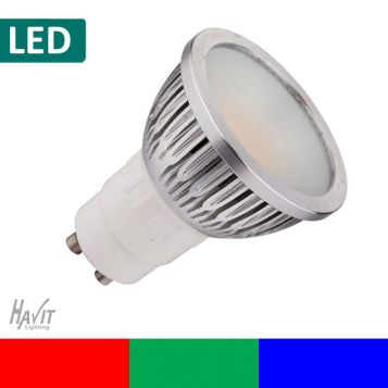 L2U-356 5w COB GU10 Coloured LED Lamp