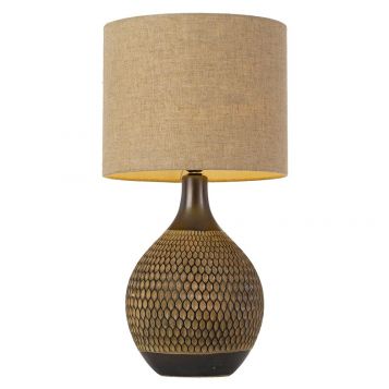 L2-5686 Patterned Ceramic Base Table Lamp