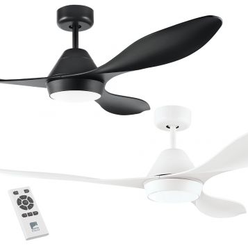 Nevis 1320mm (52") DC ABS Blades Ceiling Fan with LED Light & Remote