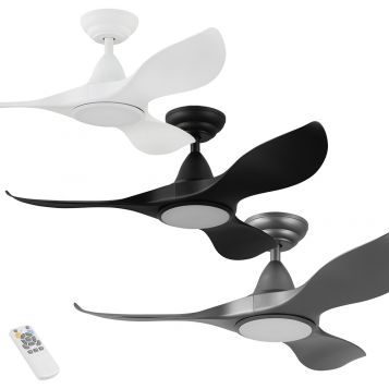 Noosa 1016mm DC ABS 3 Blade Ceiling Fan with LED Light & Remote