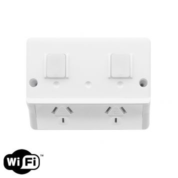 L2-9154 (IP54) Smart Wi-Fi Double Outlet Power Point