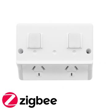 L2-9154 (IP54) Smart Zigbee Double Outlet Power Point