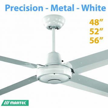 Precision White Silicon Steel Ceiling Fan 