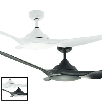 Raven 1160mm (46") DC ABS 3 Blade Ceiling Fan with Remote and optional LED Light