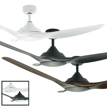 Raven 1620mm (64") DC ABS 3 Blade Ceiling Fan with Remote and optional LED Light