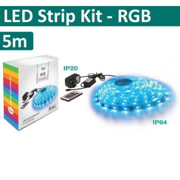 L2U-738 RGB LED Strip Light Kit - 5m