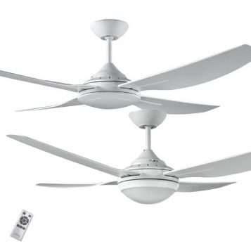 Royale II 1320 DC ABS Blade Ceiling Fan with Remote and Optional LED Light 
