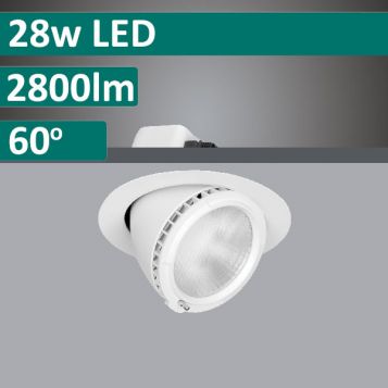 28w DLS9535 Adjustable, Rotatable LED Shoplight