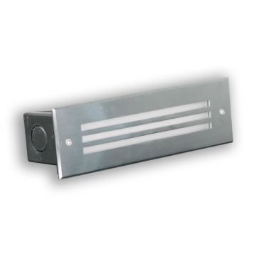 L2U-4505 Stainless Steel Recessed Step Light with Grill
