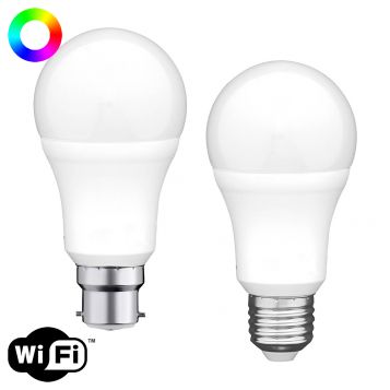 L2U-3166b Smart Wi-Fi 9.5w GLS RGB+CCT LED Lamp - 2 Bases