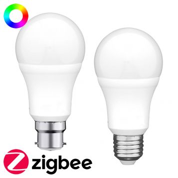 L2U-3166b Smart Zigbee 9.5w GLS RGB+CCT LED Lamp - 2 Bases