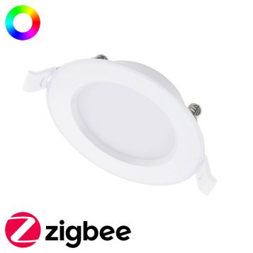 7w Walter Smart Zigbee RGB+CCT LED Downlight (110 Degree Beam - 570lm)