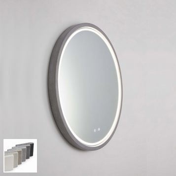 MR-109 Touch LED Vanity Mirror - Concrete Frame  - 2 Sizes