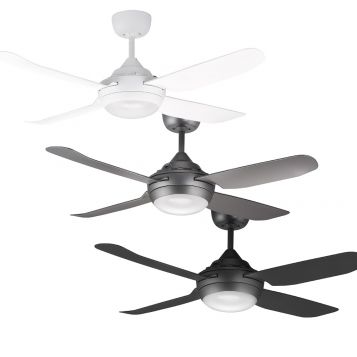 Spinika 1220mm 4 Blade Ceiling Fan Range with LED Light
