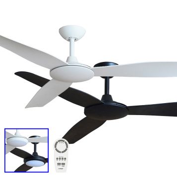 Viper 1320mm (52") DC 3 ABS Blade Ceiling Fan with Remote & optional LED Light
