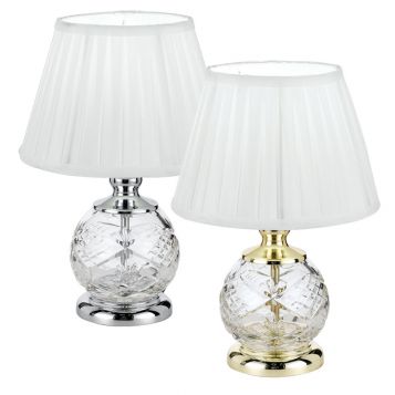 L2-5177 Clear Glass Table Lamps