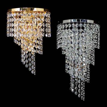 L2-6536 Asfour Crystal Wall Light - 2 Sizes