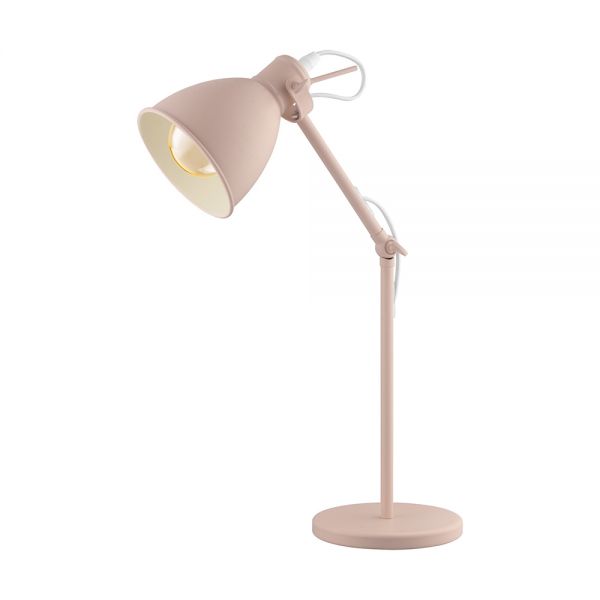 L2 5632 Eglo Priddy Steel Table And, Copper Floor Lamp The Range