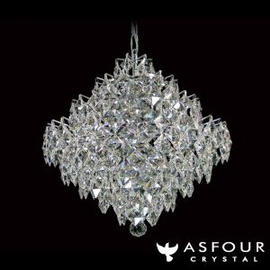 L2-11080 17" Diamond Asfour Crystal Chandelier