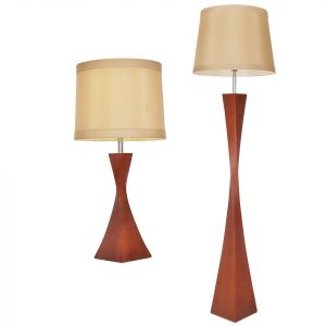 L2-5652 Timber Table and Floor Lamp Range