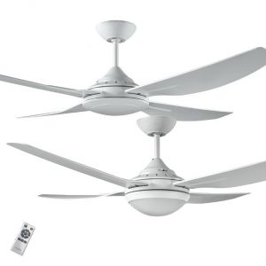 Royale II 1320 DC ABS Blade Ceiling Fan with Remote and Optional LED Light 