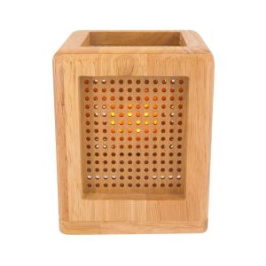L2-5727 Wooden Cube Table Lamp